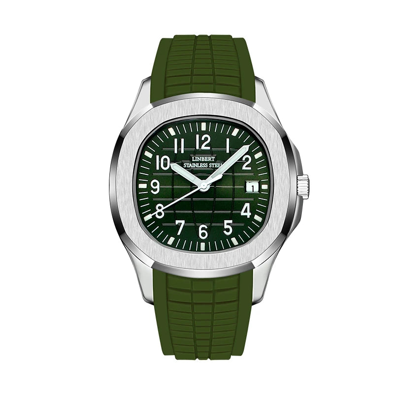 LINBERT New Design Luxury Men's Mechanical Watch Patek Stainless Steel Top Brand Sapphire Glass Automatic Watch Reloj Hombre2024