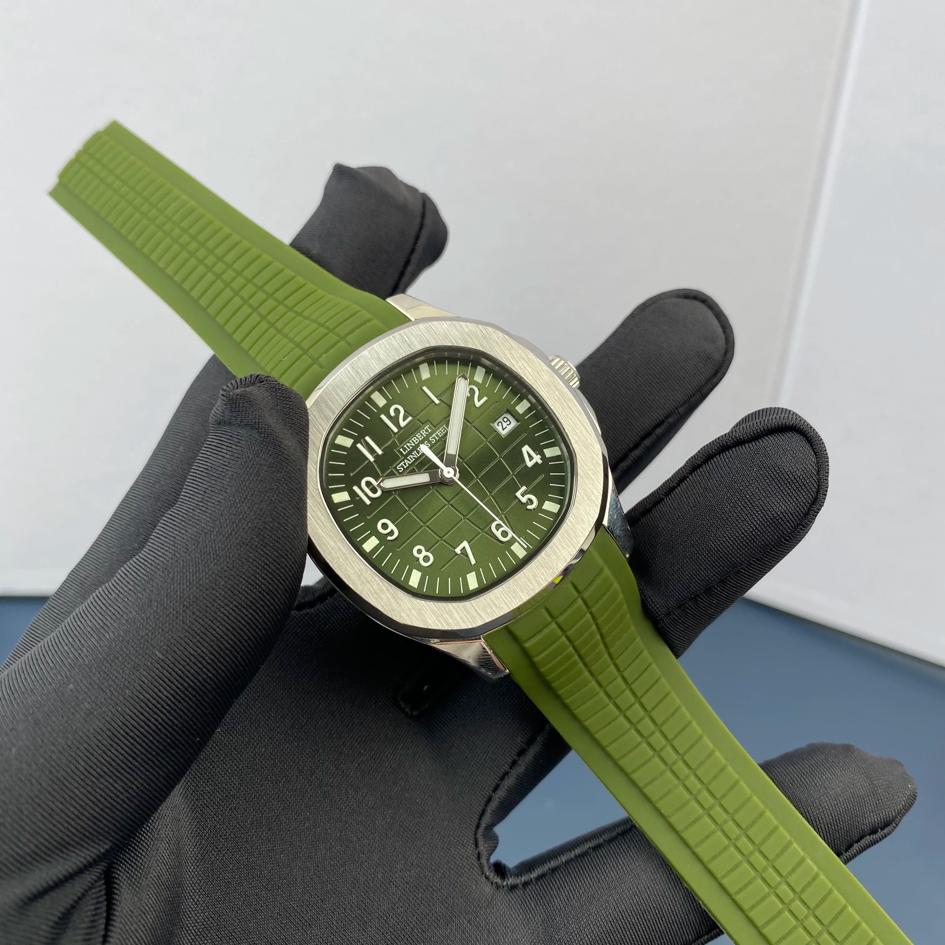 LINBERT New Design Luxury Men's Mechanical Watch Patek Stainless Steel Top Brand Sapphire Glass Automatic Watch Reloj Hombre2024