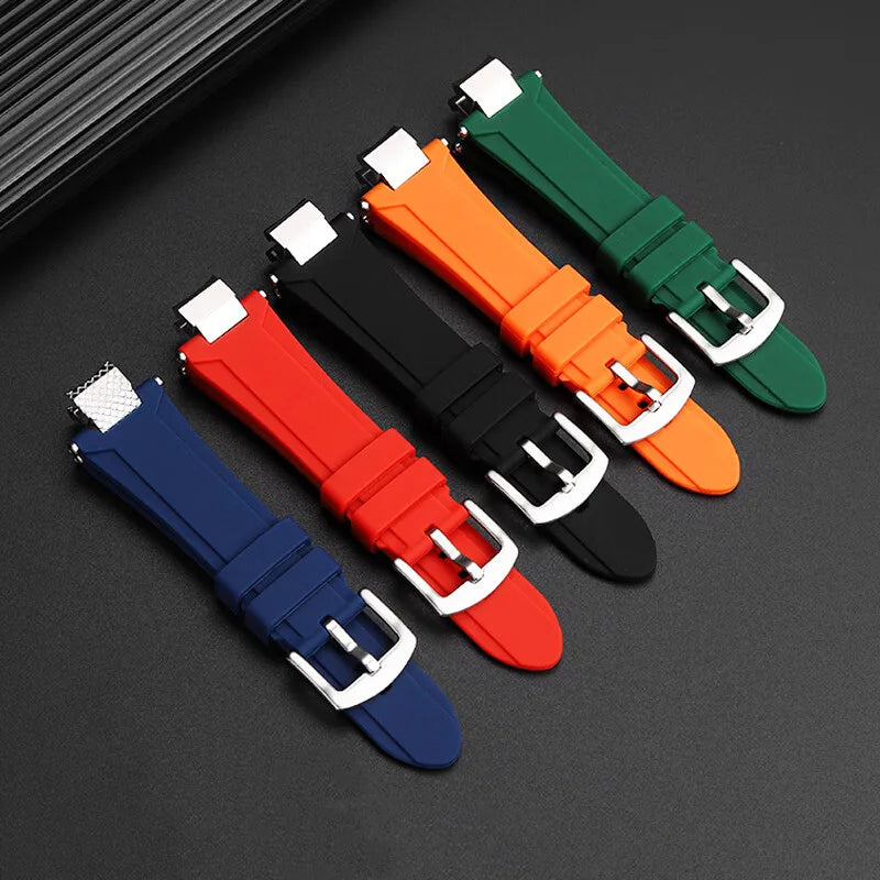 MTG-B3000 silicone watch strap for Casio G-SHOCK series MTG-B3000B/BD modified quick release waterproof silicone strap wristband