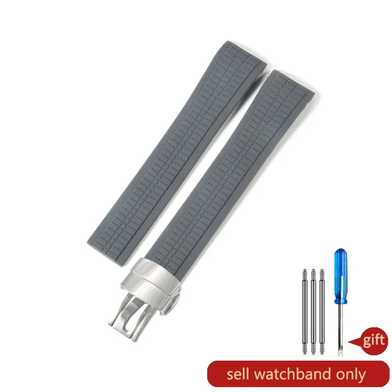 For Patek Philippe Grenade 5167a/5164a Waterproof Anti-Dust Fluorine Rubber Watchbands Replace Original Pp Silicone Watch Strap