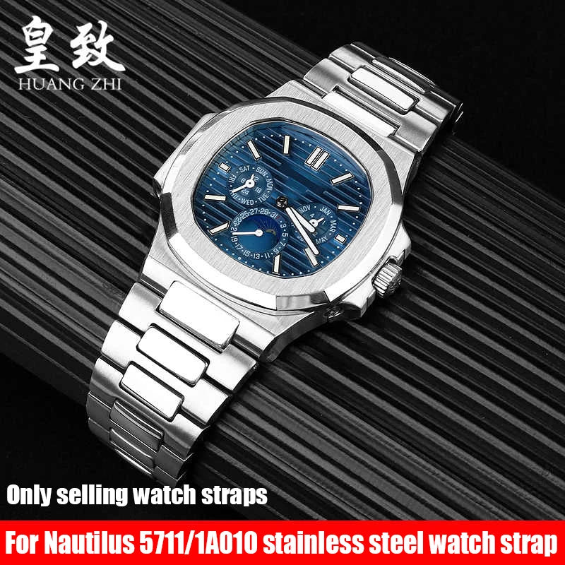 Watch accessories Band For Patek Philippe Nautilus 5711/5726 Fine steel watch strap Men convex stainless steel Bracelet 25*13mm