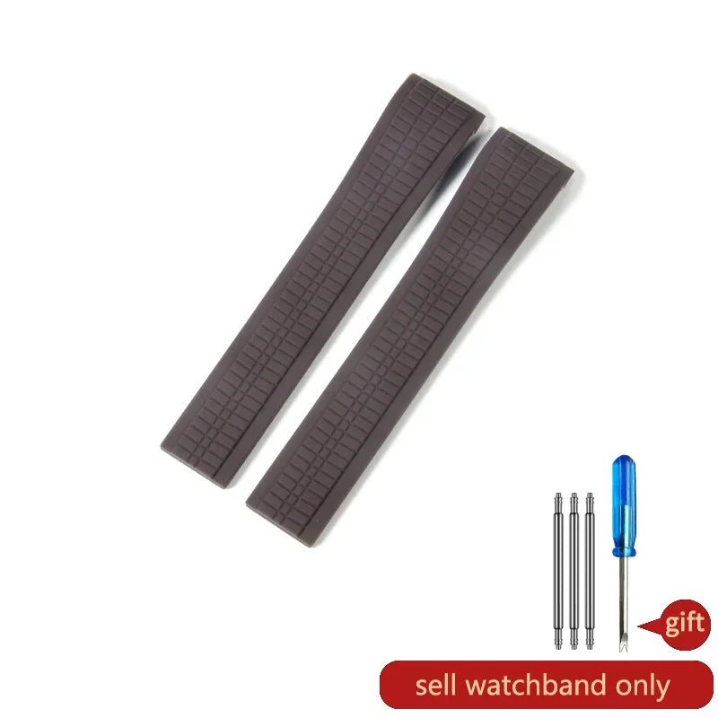 For Patek Philippe Grenade 5167a/5164a Waterproof Anti-Dust Fluorine Rubber Watchbands Replace Original Pp Silicone Watch Strap