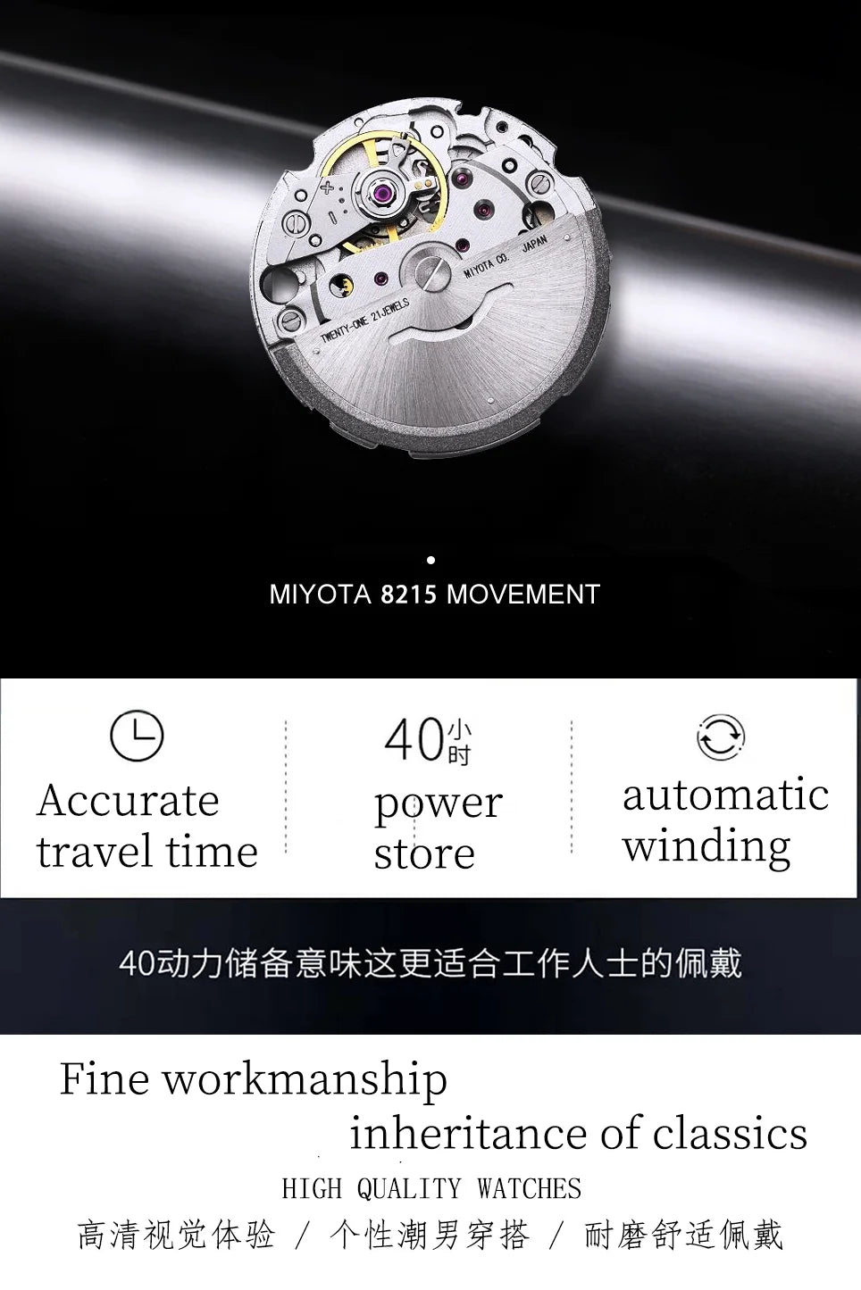 LINBERT New Design Luxury Men's Mechanical Watch Patek Stainless Steel Top Brand Sapphire Glass Automatic Watch Reloj Hombre2024