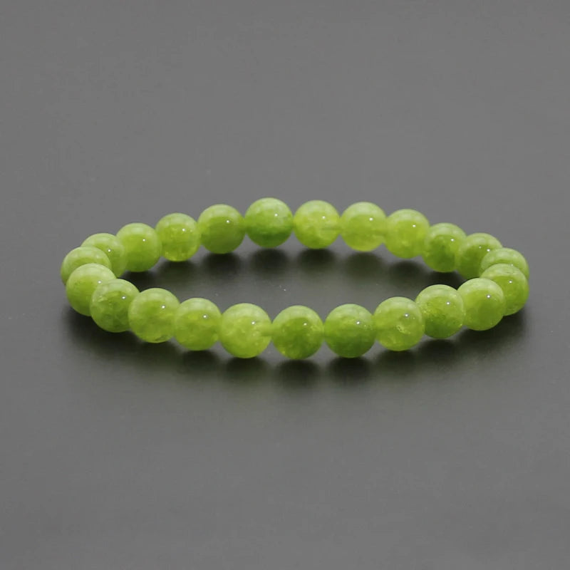 Beaded Bracelet 8mm Natural Stone Beads Black Onyx Lava Tiger Eye Agate Quartz Healing Energy For Women Men Yoga Chakra Jewelry