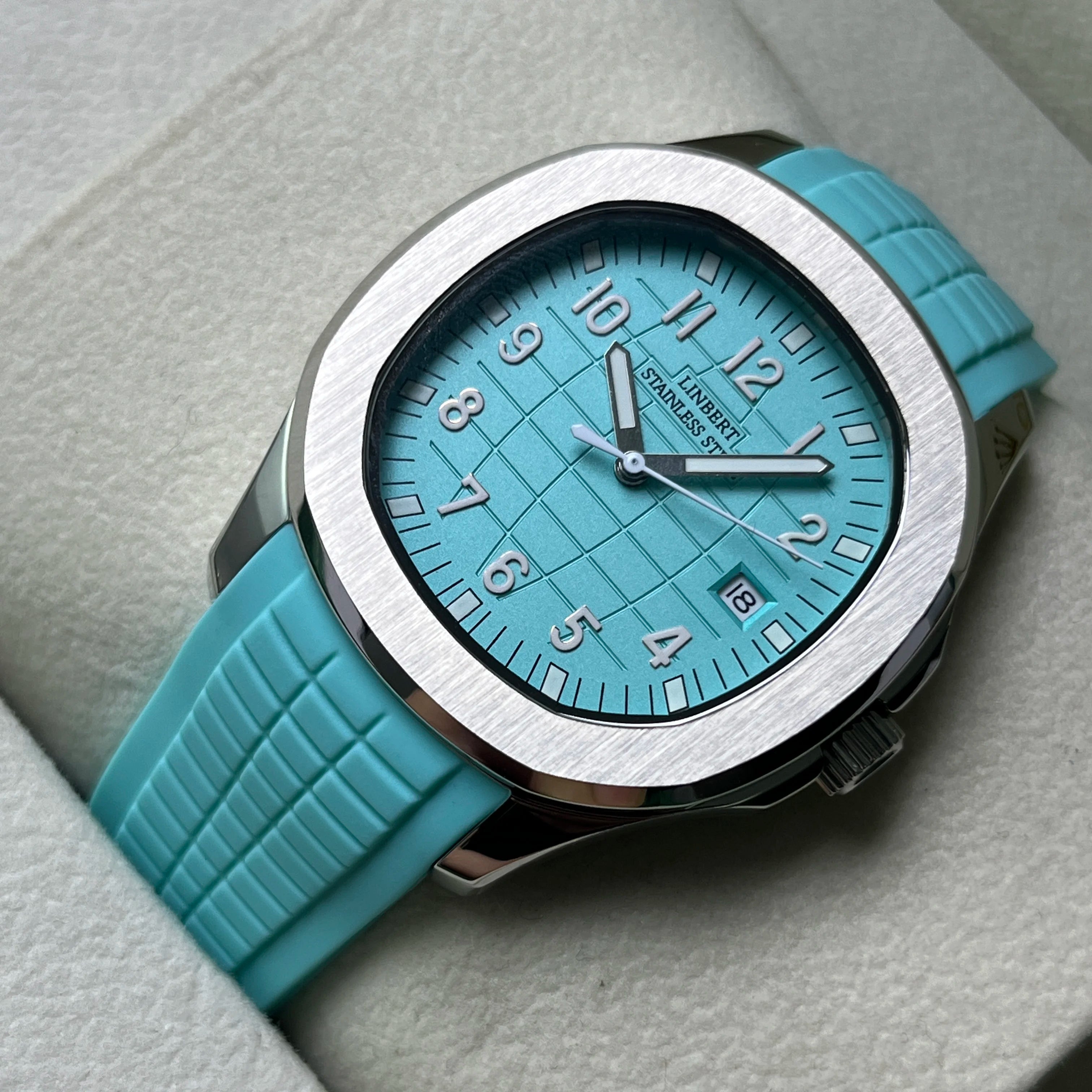 LINBERT New Design Luxury Men's Mechanical Watch Patek Stainless Steel Top Brand Sapphire Glass Automatic Watch Reloj Hombre2024