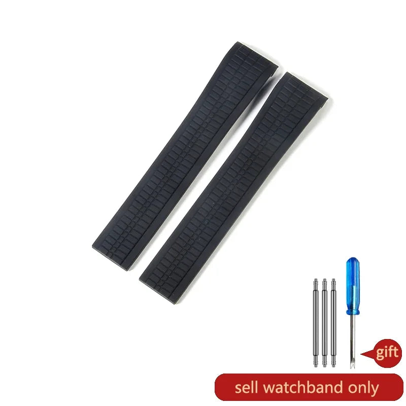 For Patek Philippe Grenade 5167a/5164a Waterproof Anti-Dust Fluorine Rubber Watchbands Replace Original Pp Silicone Watch Strap