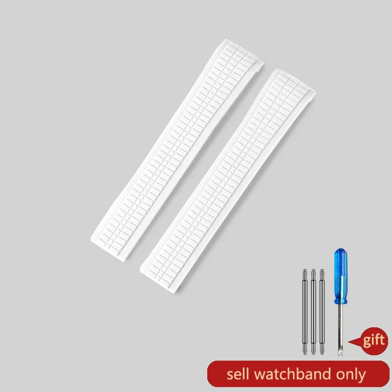 For Patek Philippe Grenade 5167a/5164a Waterproof Anti-Dust Fluorine Rubber Watchbands Replace Original Pp Silicone Watch Strap