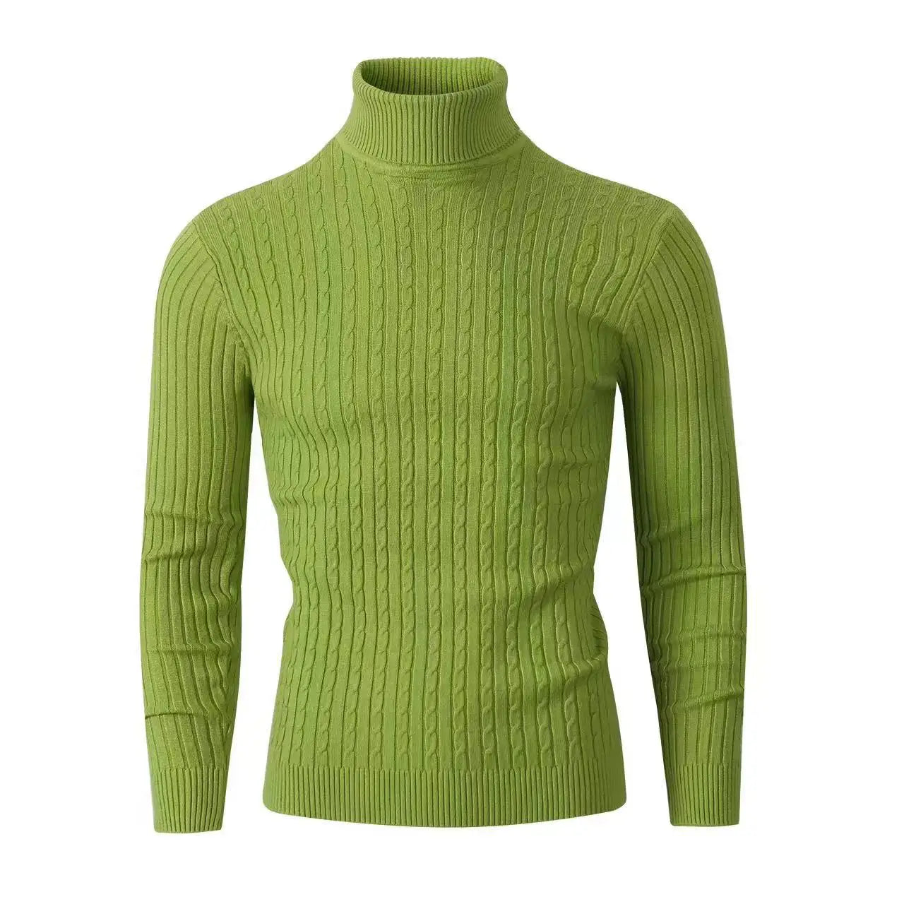 New Winter Men's Turtleneck Sweater Casual Men's Knitted Sweater Keep Warm Fitness Men Pullovers Tops