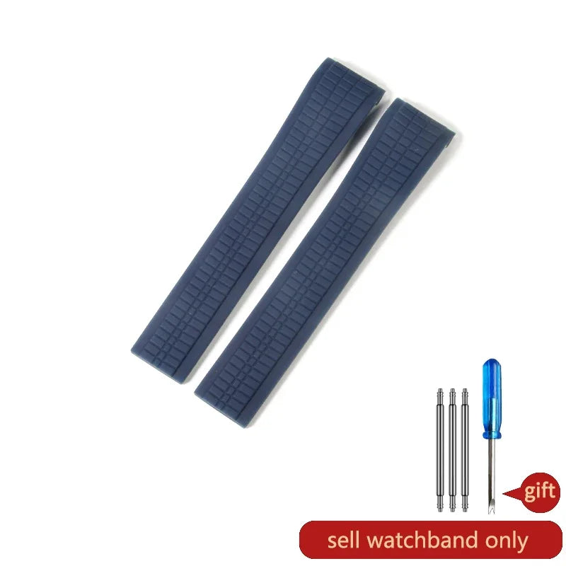 For Patek Philippe Grenade 5167a/5164a Waterproof Anti-Dust Fluorine Rubber Watchbands Replace Original Pp Silicone Watch Strap