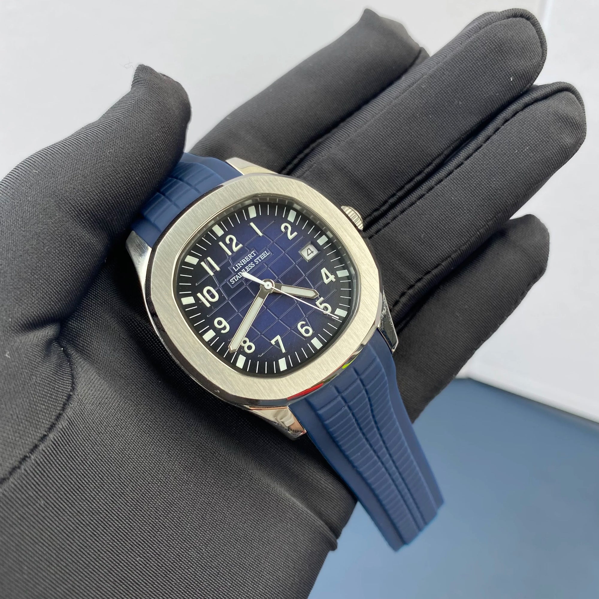 LINBERT New Design Luxury Men's Mechanical Watch Patek Stainless Steel Top Brand Sapphire Glass Automatic Watch Reloj Hombre2024