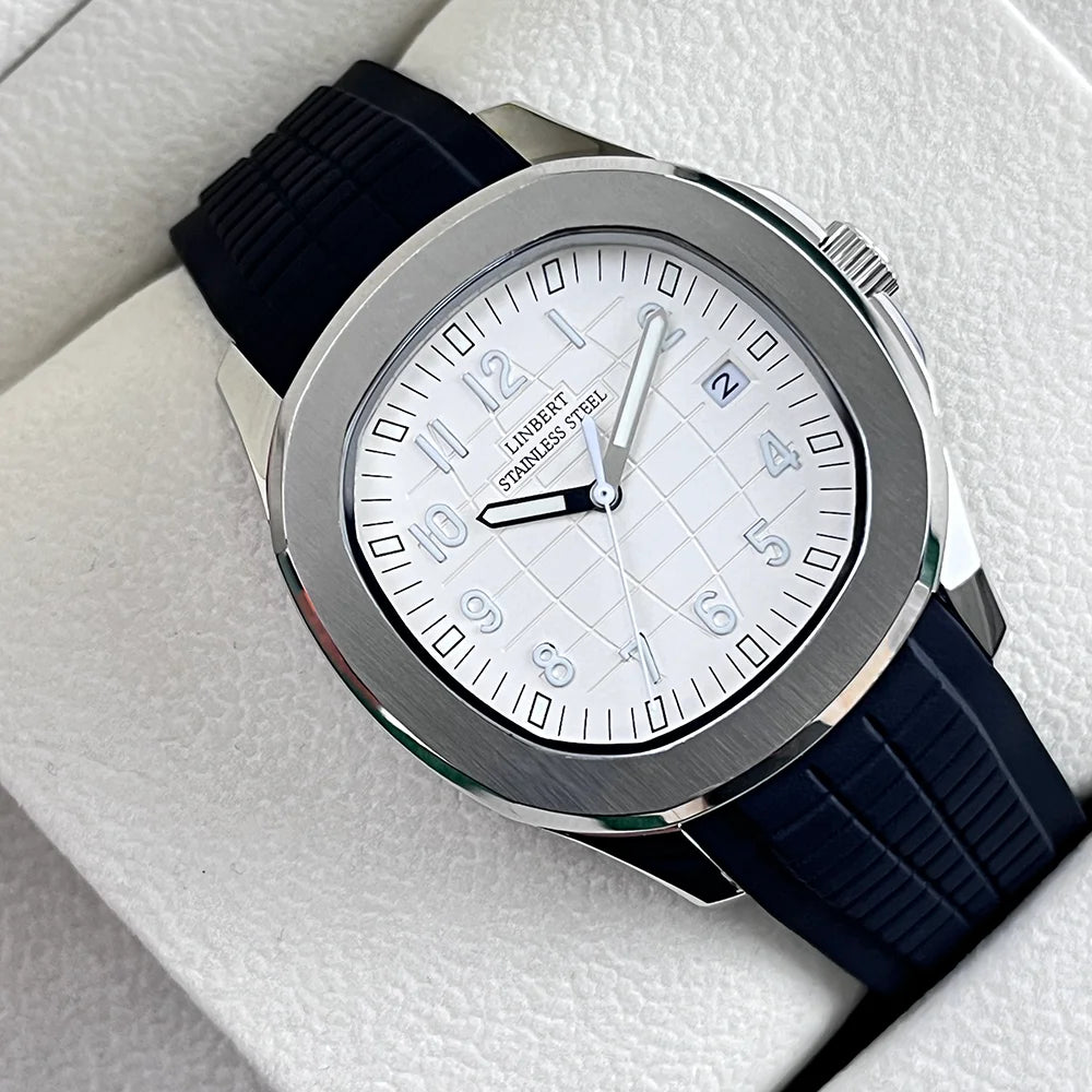 LINBERT New Design Luxury Men's Mechanical Watch Patek Stainless Steel Top Brand Sapphire Glass Automatic Watch Reloj Hombre2024