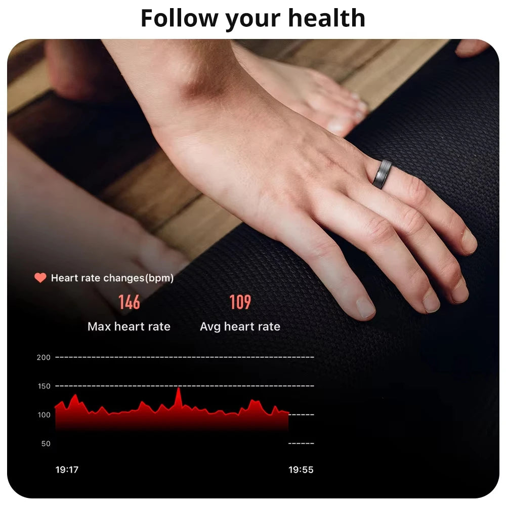 Xiaomi R06 Smart Ring Men Women Health Monitoring Heart Rate and Blood Oxygen Monitor IP68 & 5ATM Waterproof Multi-sport Mode